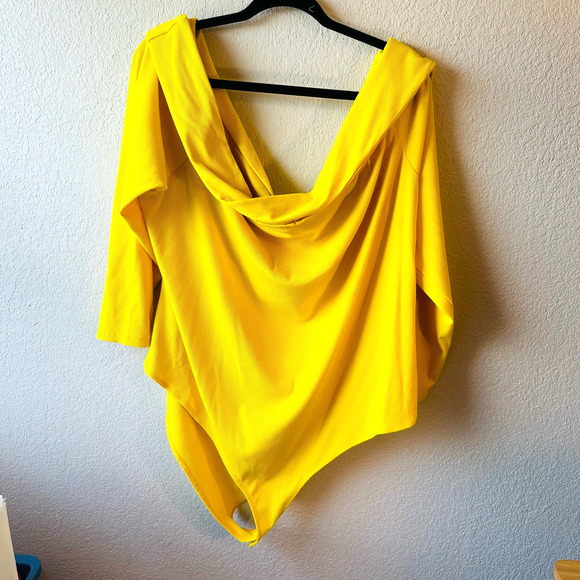 Sergio Hudson Tops - Sergio Hudson Yellow Body Suite 3X